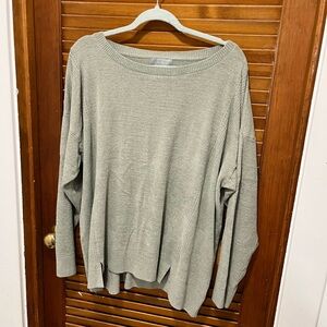 Barefoot Dreams Light Sage Cozy Knit Pullover